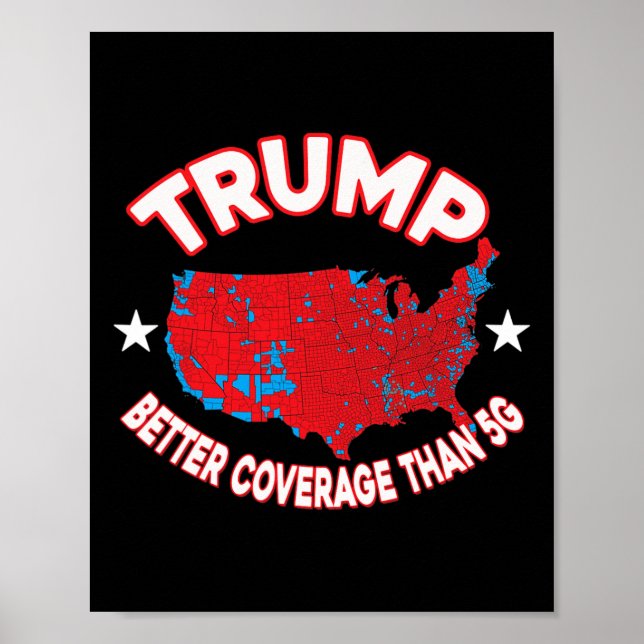 Poster Melhor cobertura do que o mapa de resultados eleit (Frente)