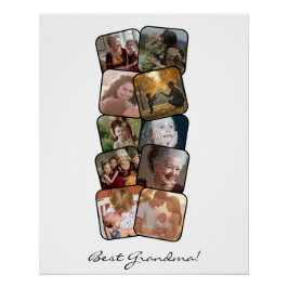 Pôster Melhor Colagem de Fotos Avó 10