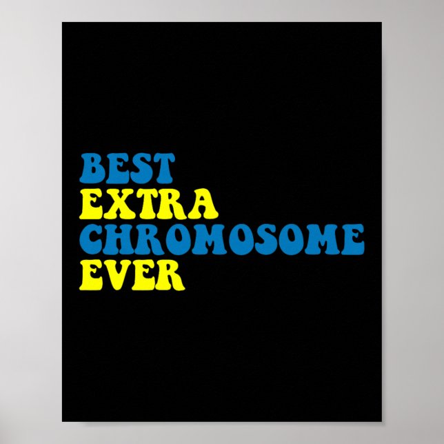 Poster Melhor Consciência da Síndrome do Cromossoma Extra (Frente)