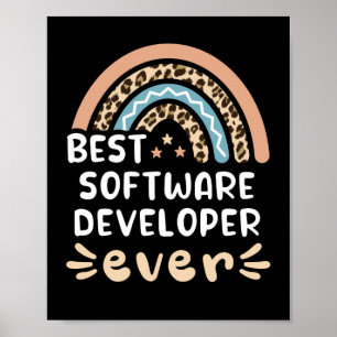 Poster Melhor Desenvolvedor de Software alguma vez Presen