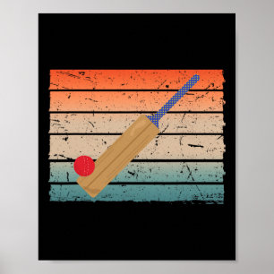 Poster Melhor Design de Críquete para Homens Mulheres Esp