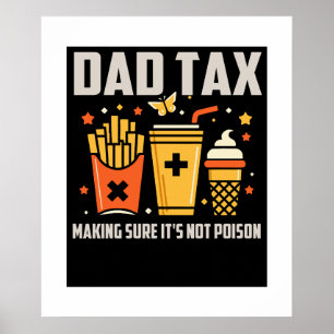 Poster Melhor Design De Imposto De Pai Para Dia de os pai