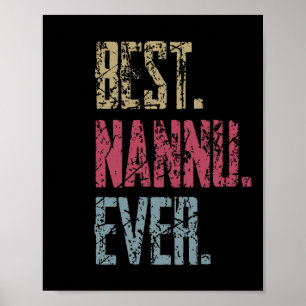 Poster Melhor Dia de os pais Nannu Ever Vintage