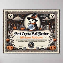 Poster Melhor Diploma do Leitor de Bola Cristal - Rabbit 