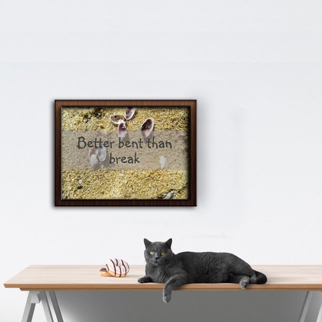 Poster Melhor dobrar do que quebrar sabedoria dizendo pos (Criador carregado)