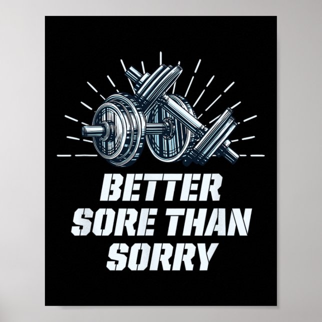 Poster Melhor Dolorido do que Arrependido Humor Divertido (Frente)