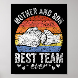 Poster Melhor Equipe De Mãe E Filho De Filhos Que Corresp