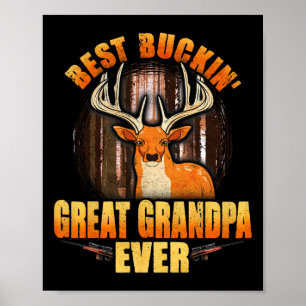 Poster Melhor Excelente Vovô Nunca Caçando Com Fathe