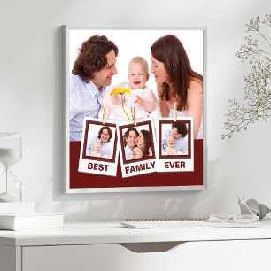 Poster Melhor Família de Todos os Tempos Colagem Personal