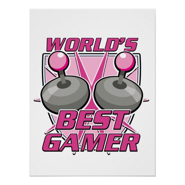 Pôster Melhor Gamer do Mundo (Frente)