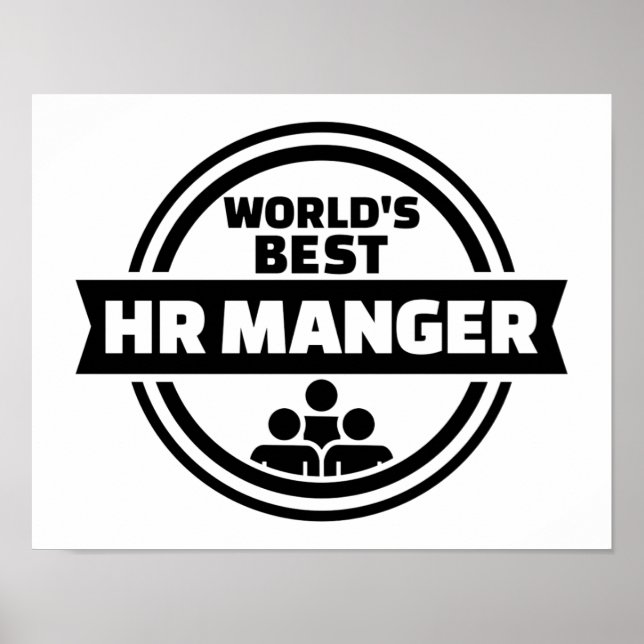 Poster Melhor Gerente de RH do mundo (Frente)