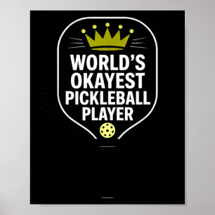 Poster Melhor jogador de pickleball do mundo engraçado pi