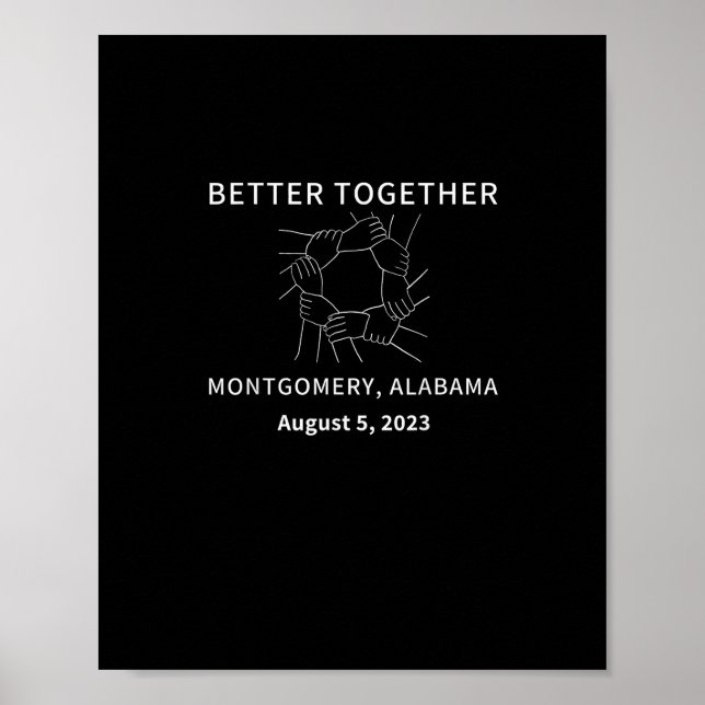Poster Melhor Juntos Montgomery Alabama Estilo Clássico (Frente)