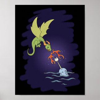 Poster Melhor juntos - Narwhal e Dragão