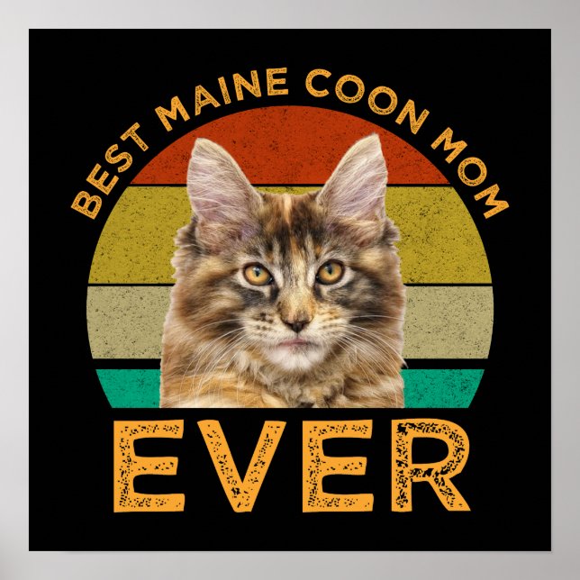 Poster Melhor Mãe De Maine Coon (Frente)
