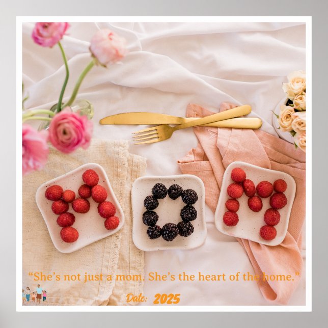 Poster Melhor Mãe de Sempre - Amor, Casa e Família (Frente)