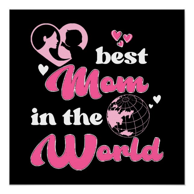 Pôster Melhor Mãe do Mundo Dia das Mães (Frente)