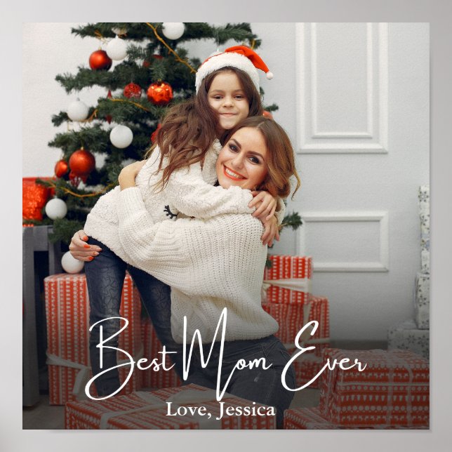 Poster Melhor Mãe Já Personalizada Foto (Frente)