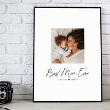 Melhor Mãe Nunca | Personalização de Foto Moderna