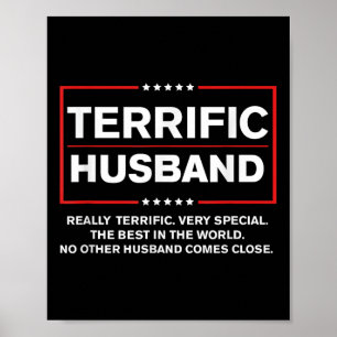 Poster Melhor Marido Trump 2024 - Excelente Marido Engraç