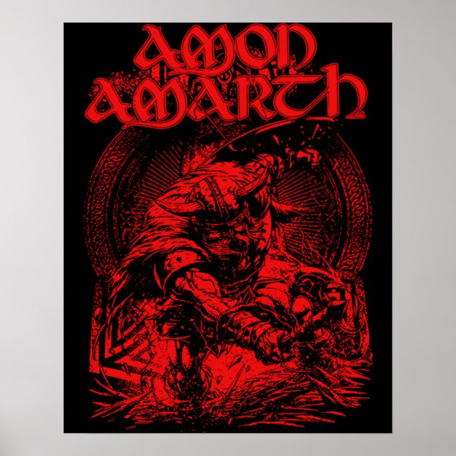 Poster Melhor Merch do Amon Amarth Banda Music Fan Gift (Frente)