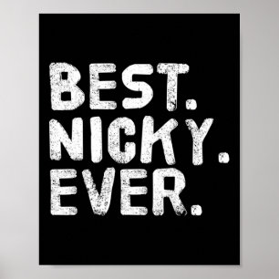 Poster Melhor. Nicky. Nunca. Gi De Piada De Nome Personal