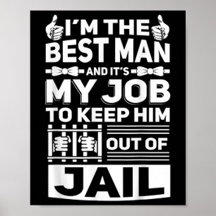 Poster Melhor Padrinho de casamento De Casamento Homem So