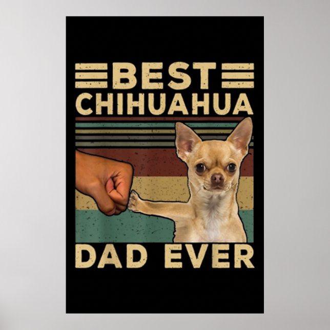 Poster Melhor Pai Chihuahua (Frente)
