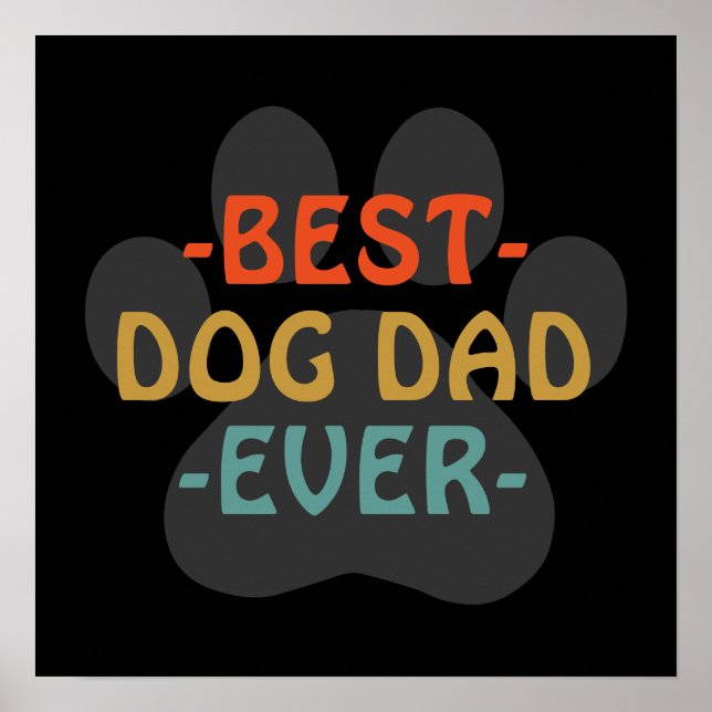 Poster Melhor Pai de Cachorro de Todos (Frente)