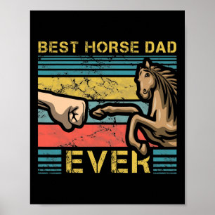 Poster Melhor Pai de Cavalo de Todos os Cavalos de Festa 