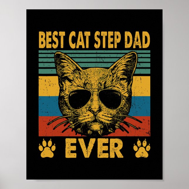 Poster Melhor Pai De Gato De Gato De Gato De Um Pai Engra (Frente)