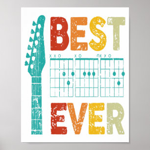 Poster Melhor pai de guitarra de todos os tempos acordes