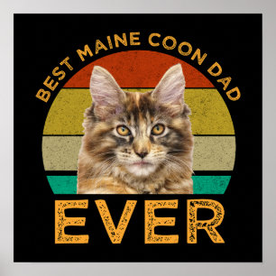 Poster Melhor Pai de Maine Coon