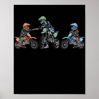 Poster Melhor Pai De Motocross Dirtbike Enduro