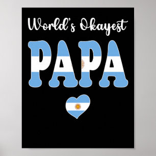Poster Melhor Pai do Papa Argentina do Mundo