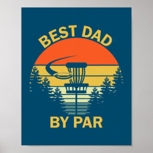 Poster Melhor Pai Do Par Disk Golf Men Dia de os pais