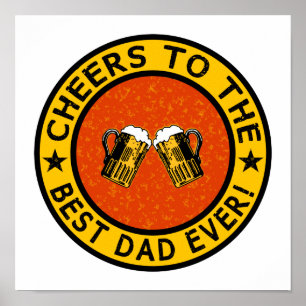 Poster MELHOR PAI NUNCA personalizado