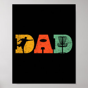 Poster Melhor Pai Pelo Disco Par Disc Golf Pai Disc Golfe