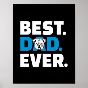 Poster Melhor Pai Presente para cães