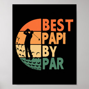 Poster Melhor Papi Por Par Golfe Divertido Golfista