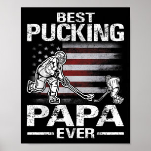 Poster Melhor Presente de Dia de os pais de Hockey para P