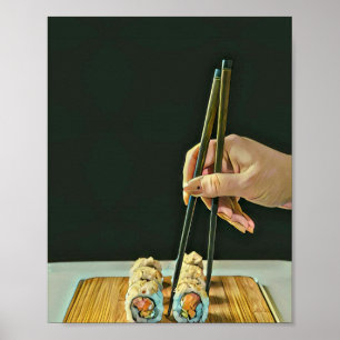 Poster Melhor presente para amante Sushi