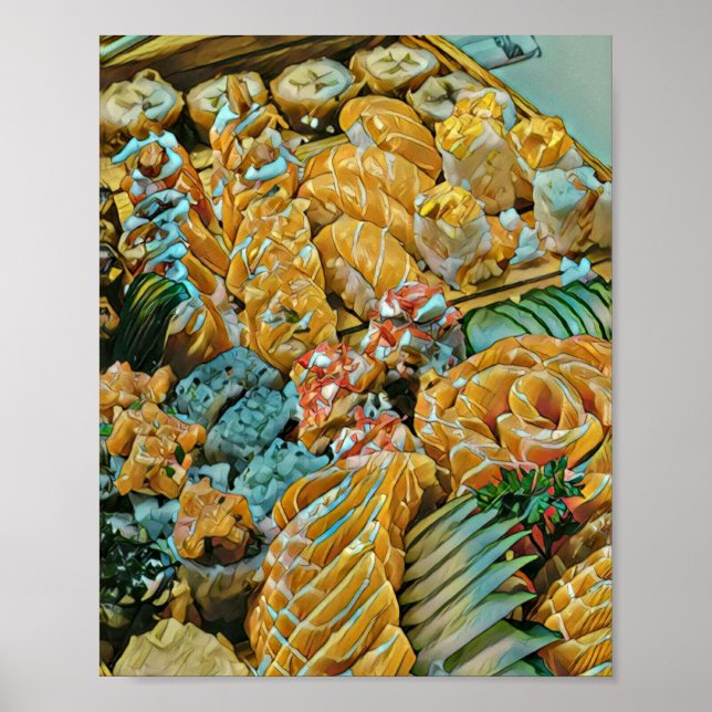 Poster Melhor presente para amante Sushi (Frente)