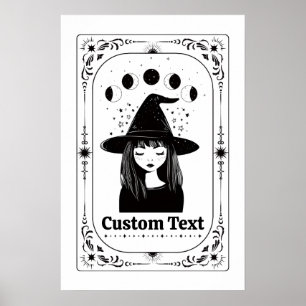 Poster Melhor Presente Zodíaco Cartas de Tarot Personaliz