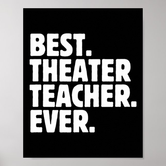 Poster Melhor Professor de Teatro de Todos os Tempos  (Frente)