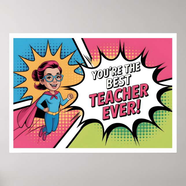 Poster Melhor Professora Do Mundo (Frente)