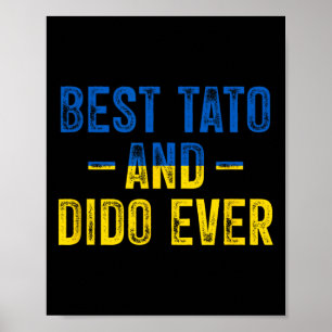 Poster Melhor Tato E Dido Já Bandeira Da Ucrânia Pai Papa