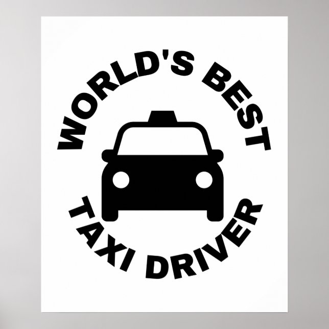 Poster melhor taxista do mundo (Frente)