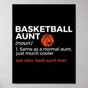 Poster Melhor Tia De Definição De Tia De Basquete Diverti
