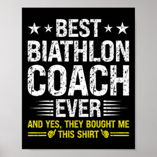 Poster Melhor Treinador De Biatlo Já Engraçado Treinador